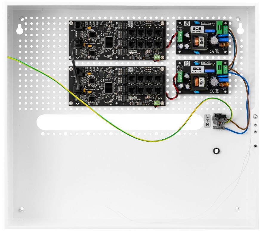 Sada do napájania kamier IP BCS Power BCS-IP16Gb/E-S