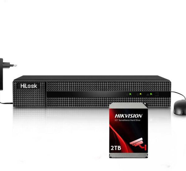 Rekordér IP HiLook 8 kanálový 4MP NVR-8CH-4MP/8P s diskom 2TB