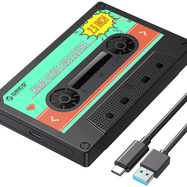 Skrinka disku Orico 2580C3-V1-BK-EP SATA 2,5" USB-C 6Gbps kazeta