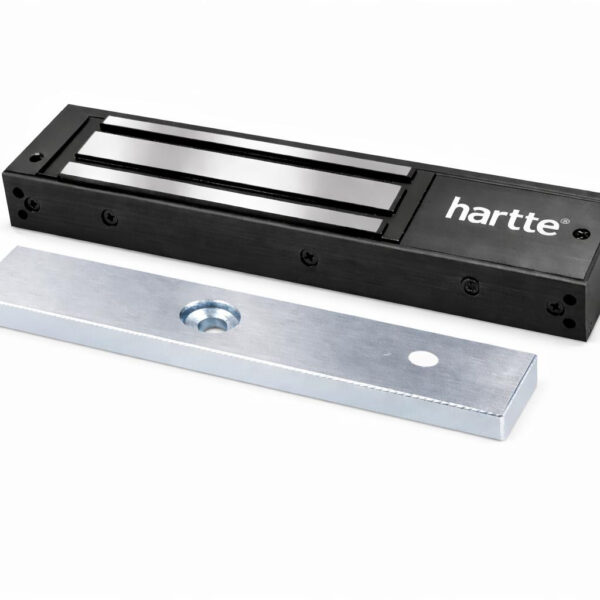 Zámok elektromagnetická Hartte MG280SR-BK 280kg čierna s monitoringom a signalizáciou