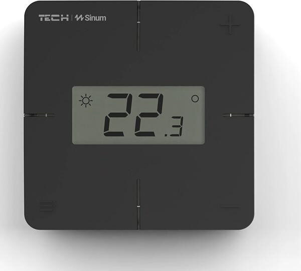 Káblový regulátor izbový sinum čierny R-S1 TECH Ovládače