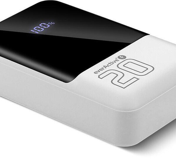 Powerbank everActive Energy Bank EB-20Q 20000 mAh 22,5 W 2x USB-A USB-C biely