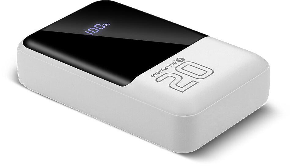 Powerbank everActive Energy Bank EB-20Q 20000 mAh 22,5 W 2x USB-A USB-C biely