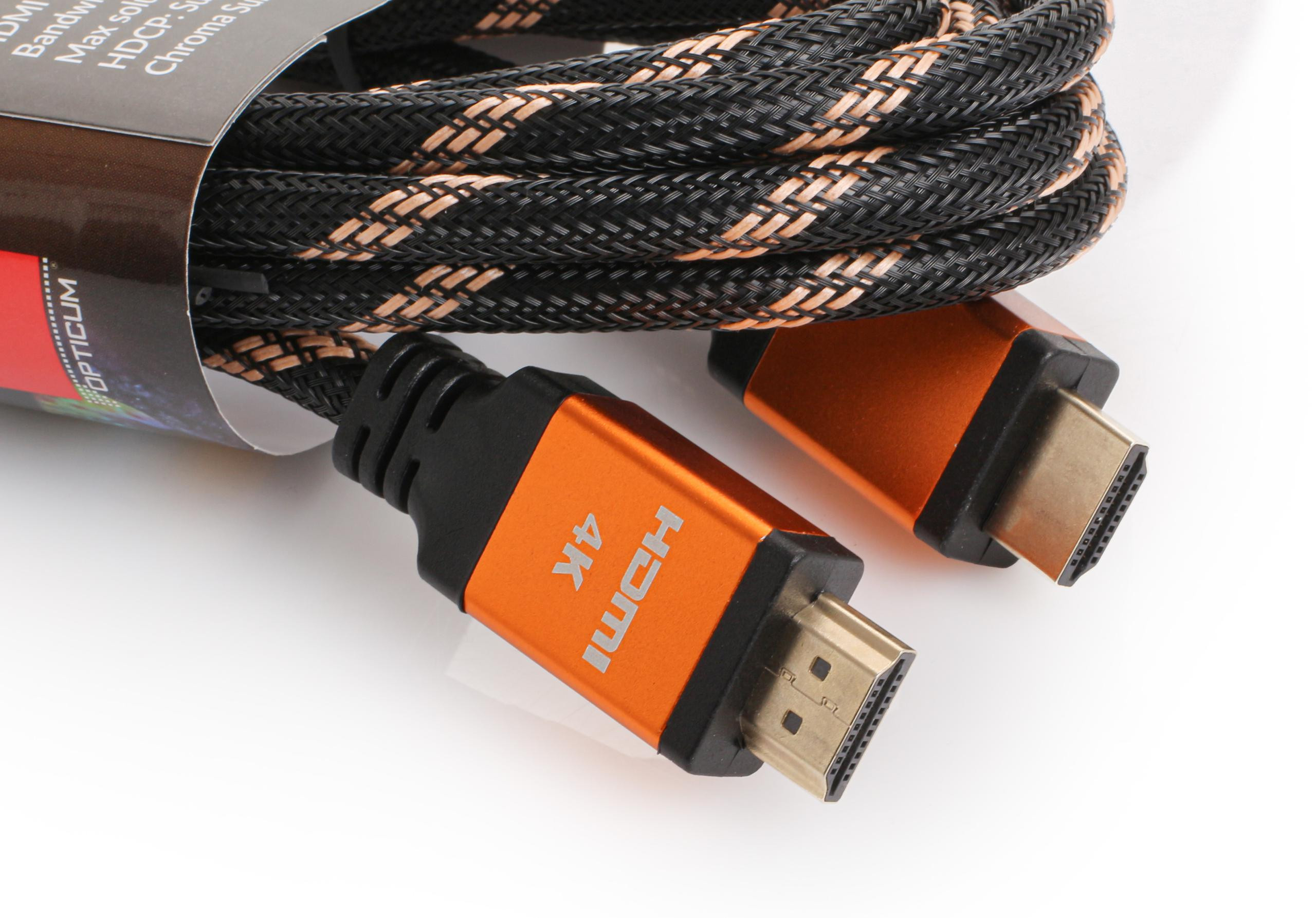 Kábel HDMI-HDMI Opticum RED 4K UHD - 0.5m (v2.0)