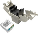 Modul Keystone samozaciskowy Solarix Cat.6A STP RJ45 SXKJ-10G-STP-BK-SA – Obrázok 4
