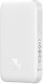 Powerbank Baseus Magnetic MINI Air PPCXM06A 6000mAh MagSafe 15W PD QC 20W USB-C + kábel – Obrázok 6