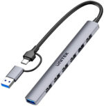 Unitek Hub USB-A/C 7v1 s adapterem