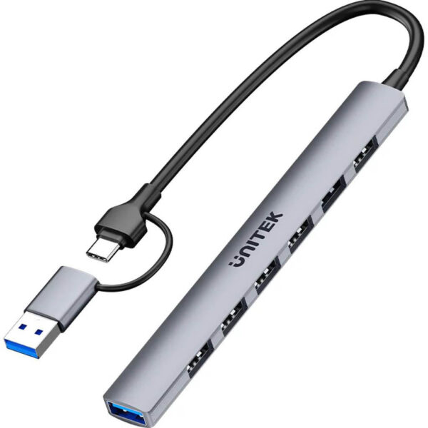 Unitek Hub USB-A/C 7v1 s adapterem