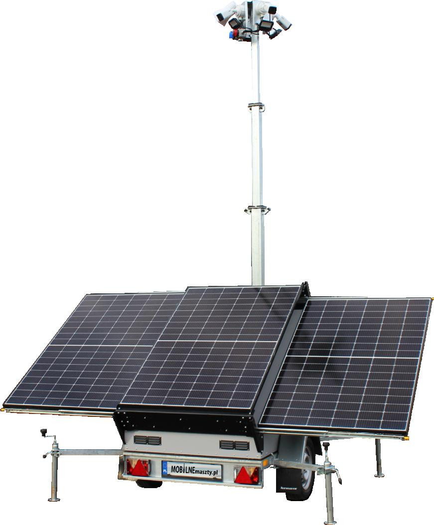 Príves veža do monitoringu PV3 s zabudową s systemem na fotowoltaikę