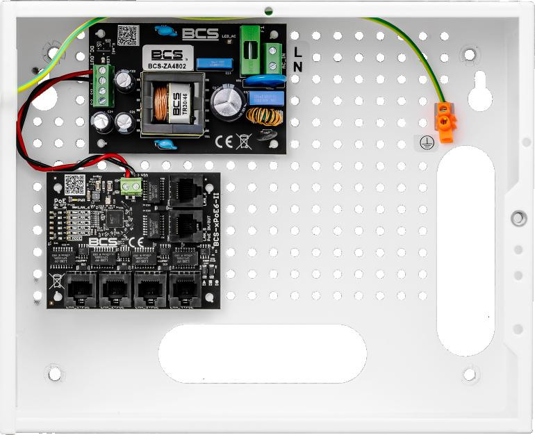 Sada do napájania kamier IP BCS Power BCS-IP4/E-S