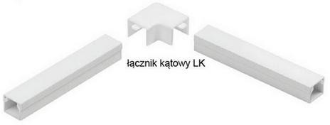 Príslušenstvo pre lišty elektroinštalačných, spínač rohový Biely LK 130x60 (1 ks)
