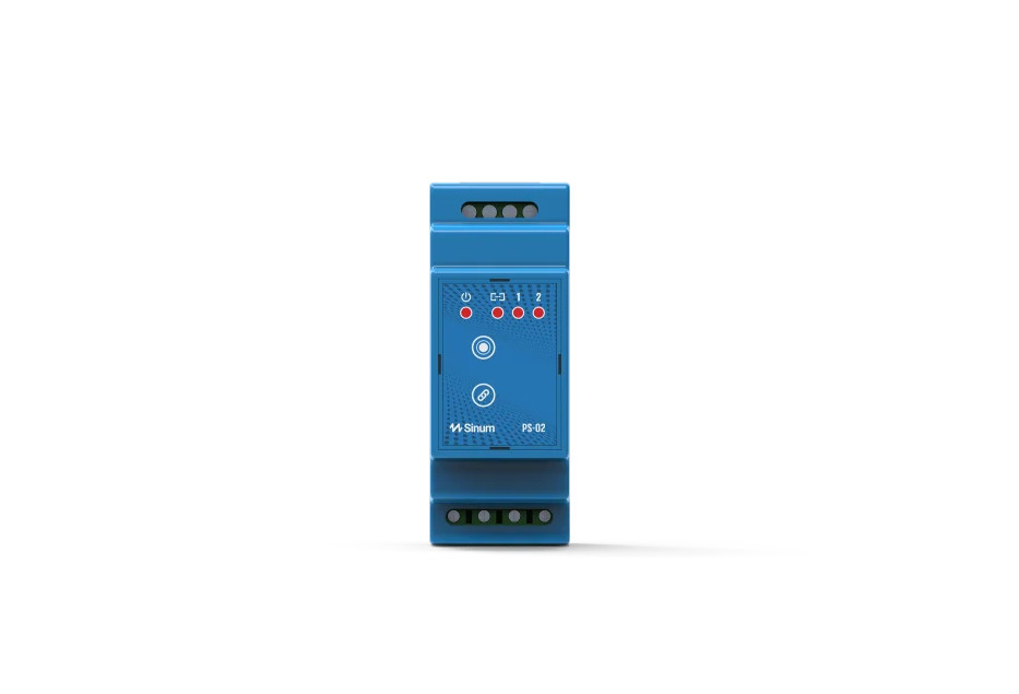 Bezdrôtový relé na na lištu DIN modrý PS-02 TECH Ovládače