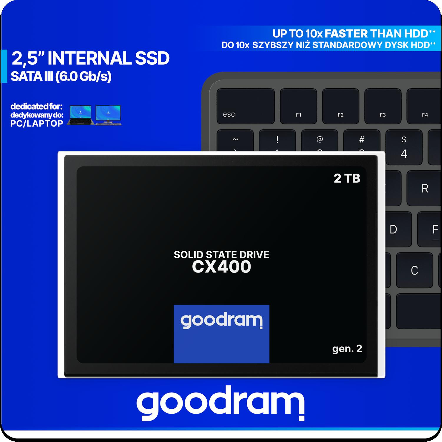 Disk SSD GoodRam CX400 G2 2TB SATA3