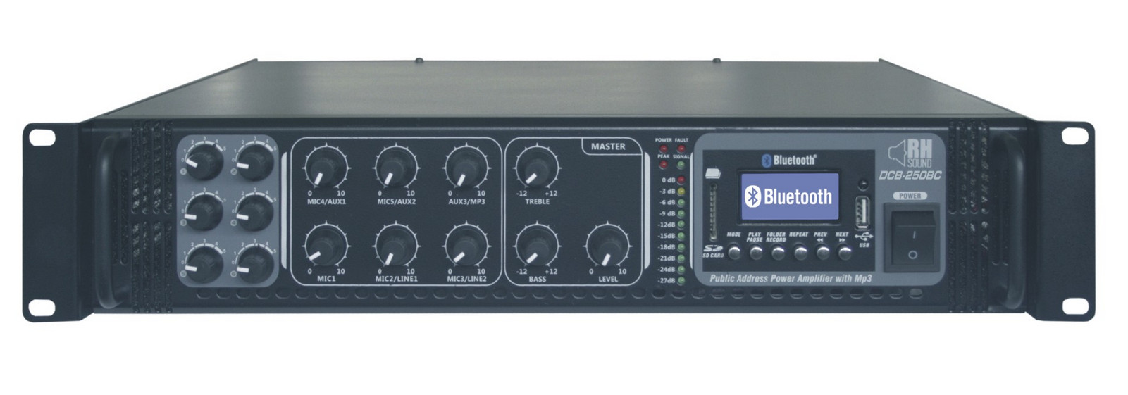 Zosilňovač RH Sound DCB-250BC/MP3+Bluetooth 250W 100V