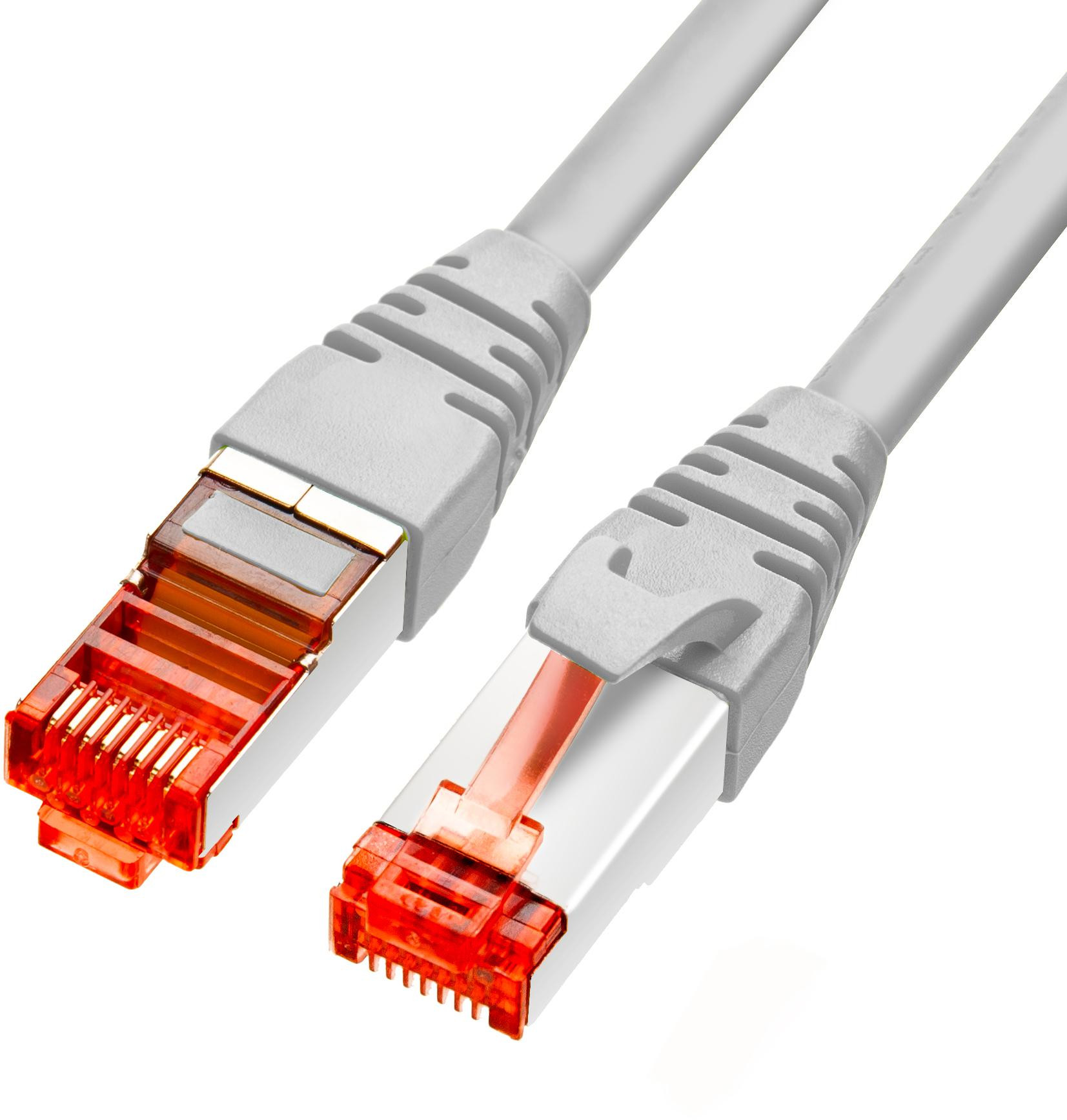 Patch kábel Krútená dvojlinka Getfort CAT.6A S/FTP LSOH 5m sivý
