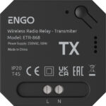 ENGO Controls ETR-868 - Relé bezdrôtový EngoLink, ovládaný rádiovo, 868Mhz, 230V – Obrázok 3