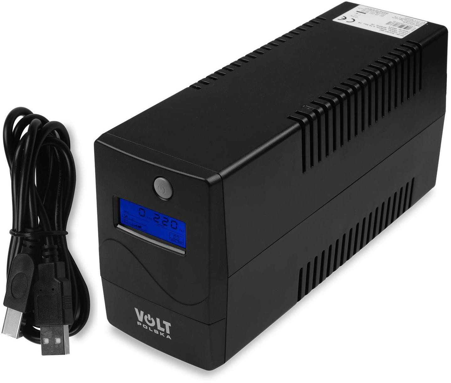 UPS Napájací zdroj Záložný Volt Polska Micro 1000VA 600W 1x9ah