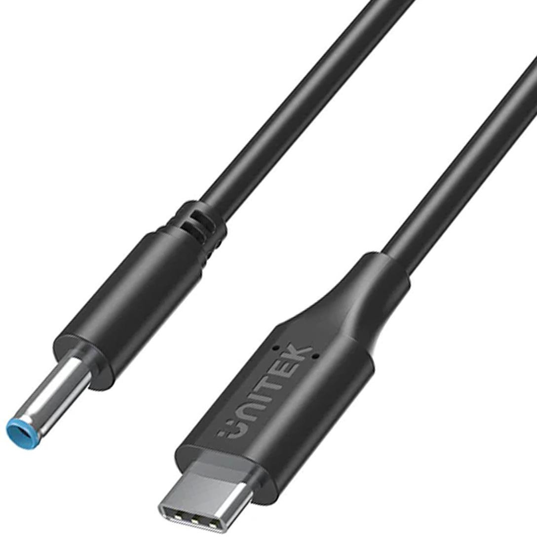 Unitek Kábel napájací do notebooku HP 65W USB-C - DC4,5mm
