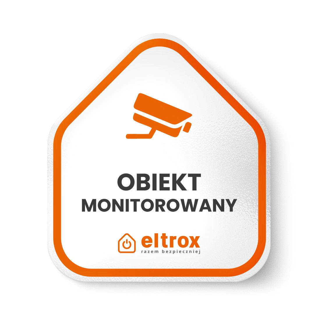 Naklejka obiekt monitorovaný malá Eltrox