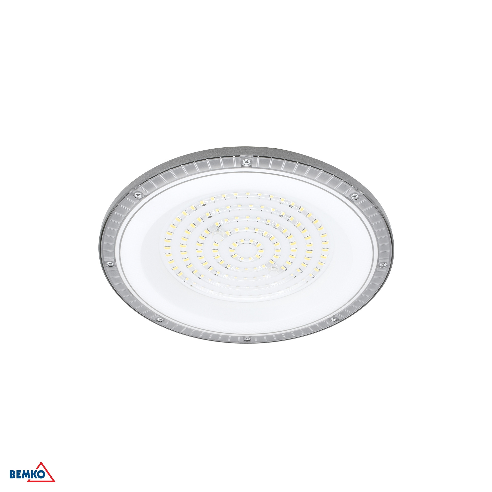 Highbay LED Gamper 100W 4000K 10000LM CRI80 IP65 90° sivá