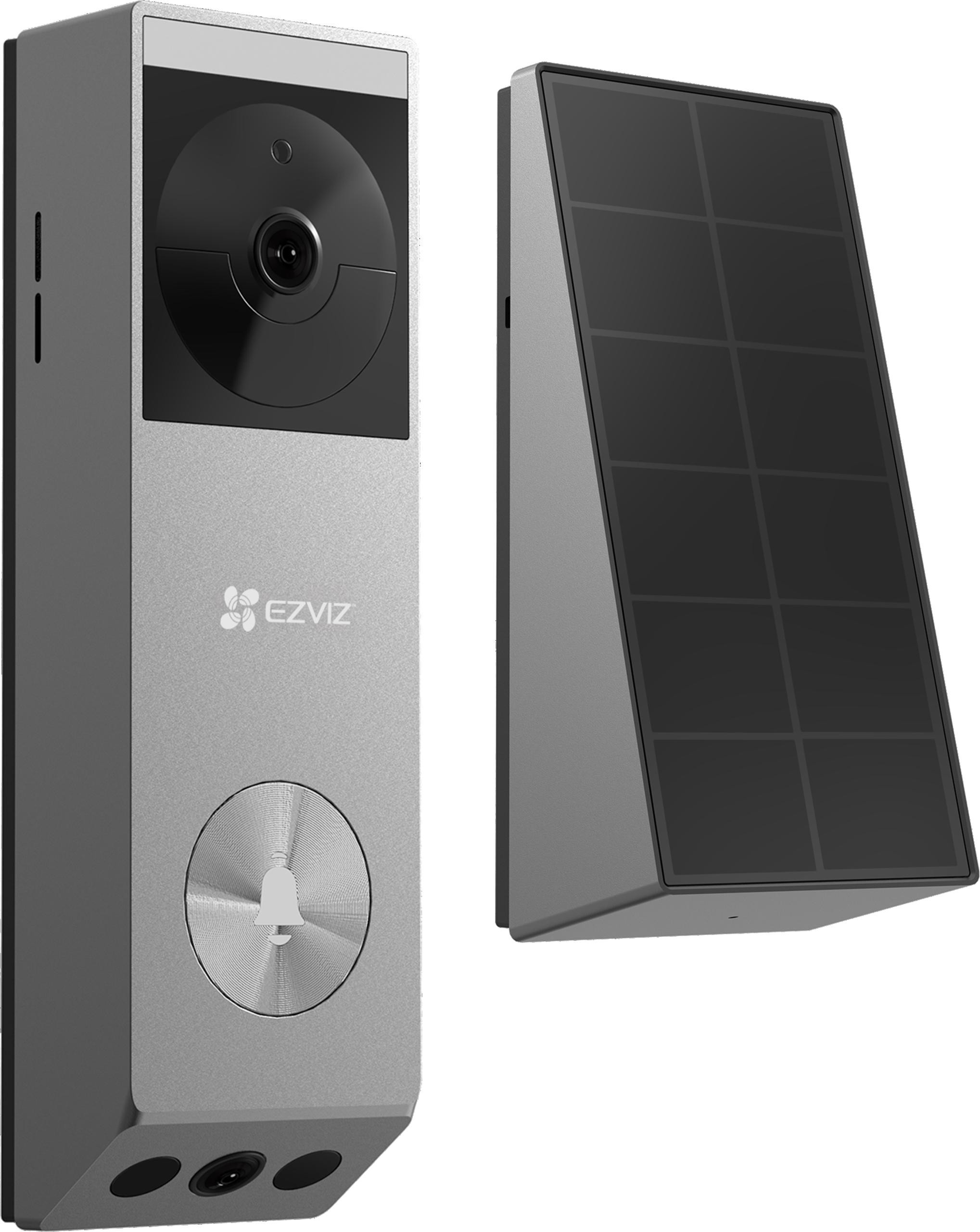 Videovrátnik EZVIZ EP3x (3MP+2MP) napájaný bateriami s panelom so slnečným