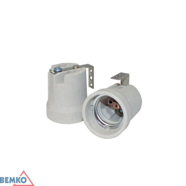 Objímka ceramiczna E27 Z Uchwytem U