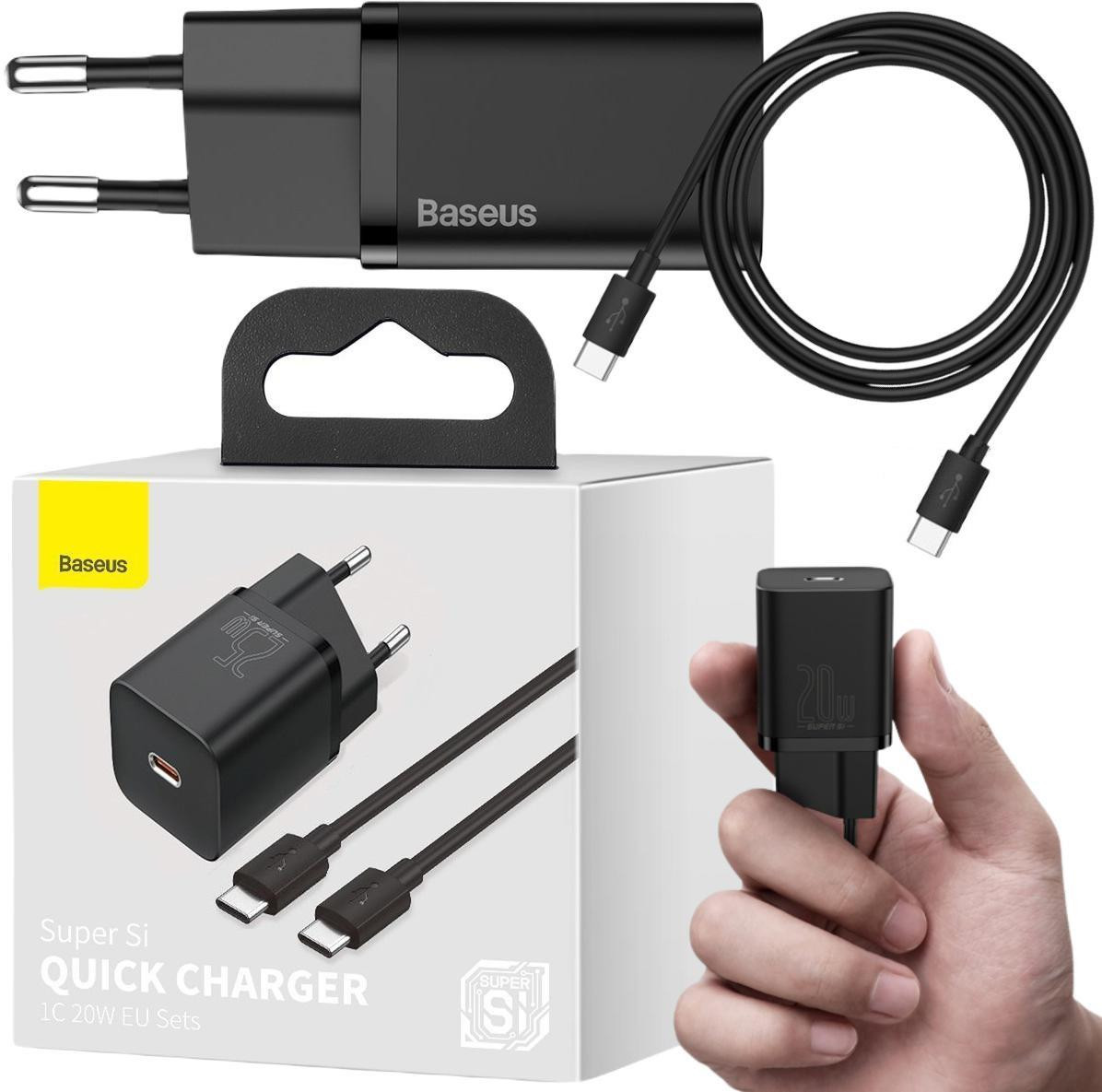 Nabíjačka Sieťová Baseus Super Si Quick Charger 1C TZCCSUP-L01 25W 1x USB-C PD 3.0 QC 3.0 + Kábel