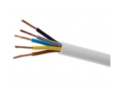 Kábel elektrický ohybný linka H05VV-F OWY 5x2,5mm2 300/500V Elektrokábel 1m