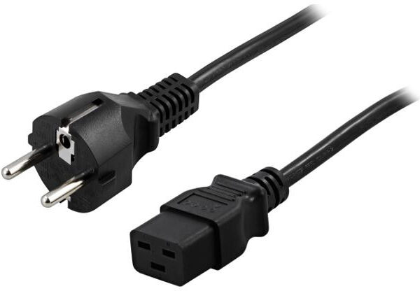 Kábel Napájací (Serwerowy) CEE 7/7 IEC 320 C19 16A 1.8M Rovný VDE PowerWalker