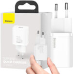 Nabíjačka Sieťová Baseus Super Si Quick Charger 1C CCSUP-J02 30W 1x USB-C PD 3.0 QC 3.0 Biela