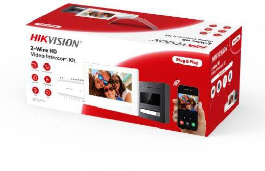 Sada wideoodomofonowy Hikvision DS-KIS704EY/Aluminum
