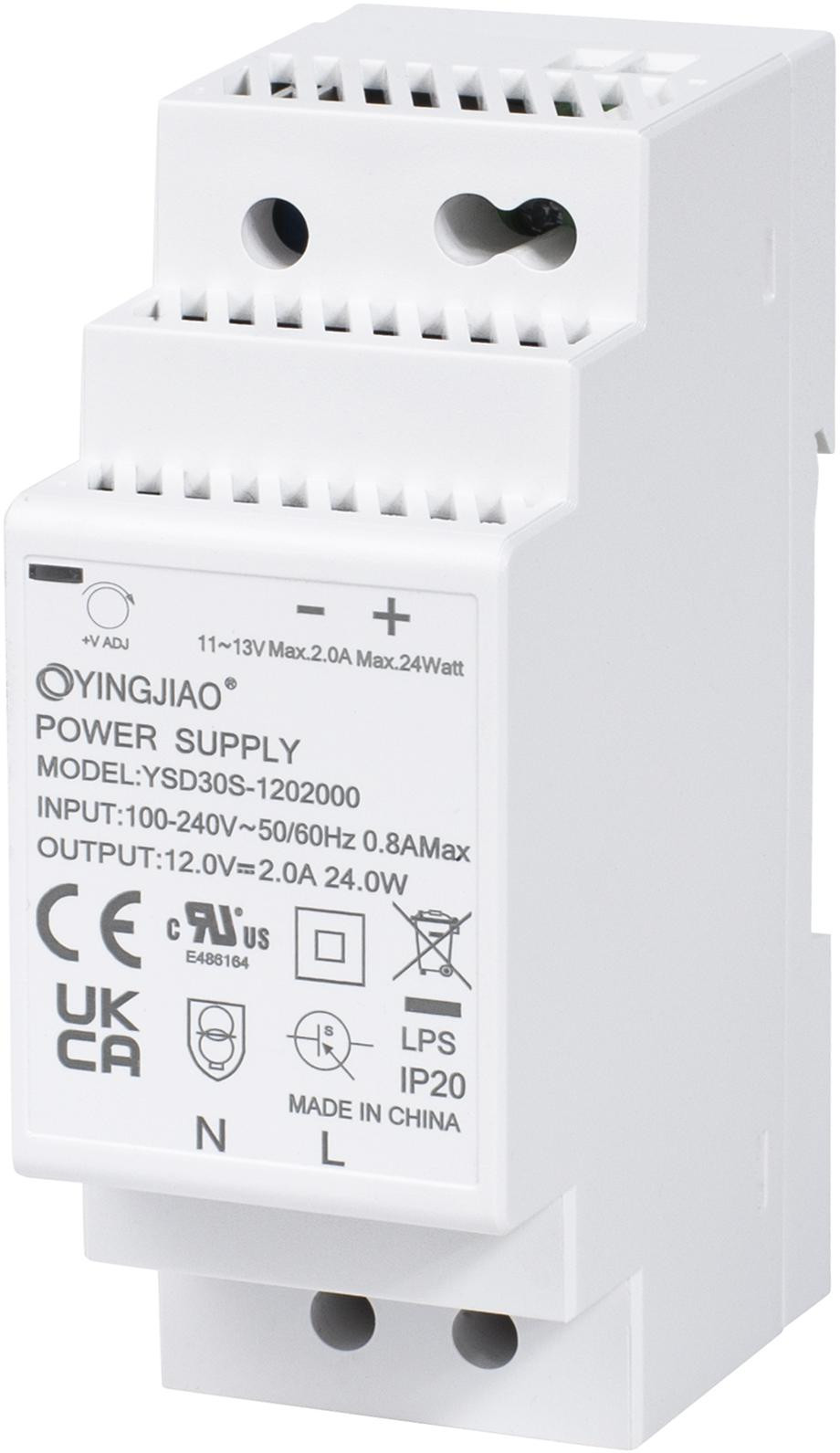 Napájací zdroj Impulzný na na lištu DIN Yingjiao YSD30S-1202000 12V/24W/2A