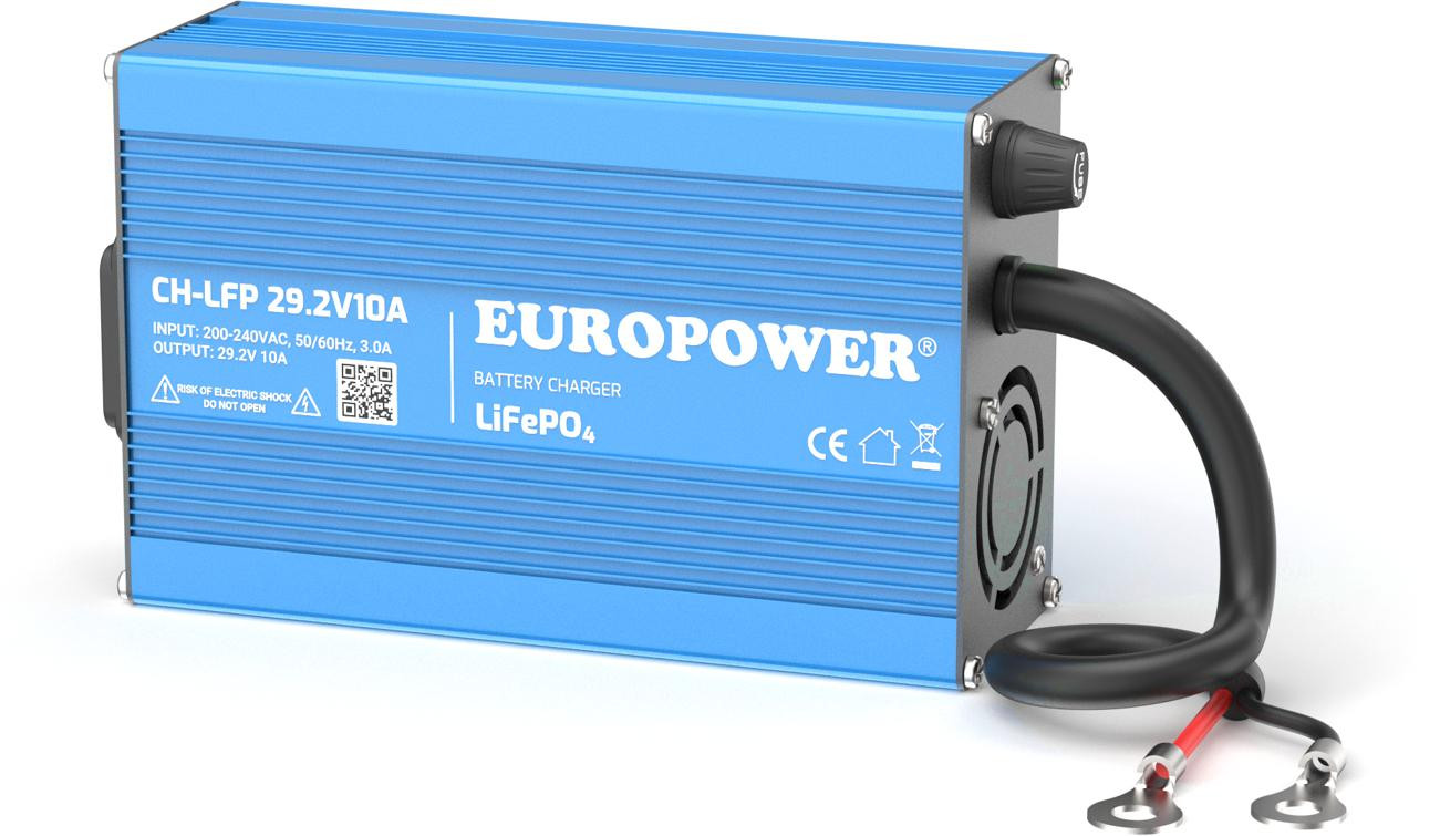 Nabíjačka Usmerňovač do Akumulátorov LIFEPO4 Europower CH-LFP/24/10 29,2V 10A Konektor M8