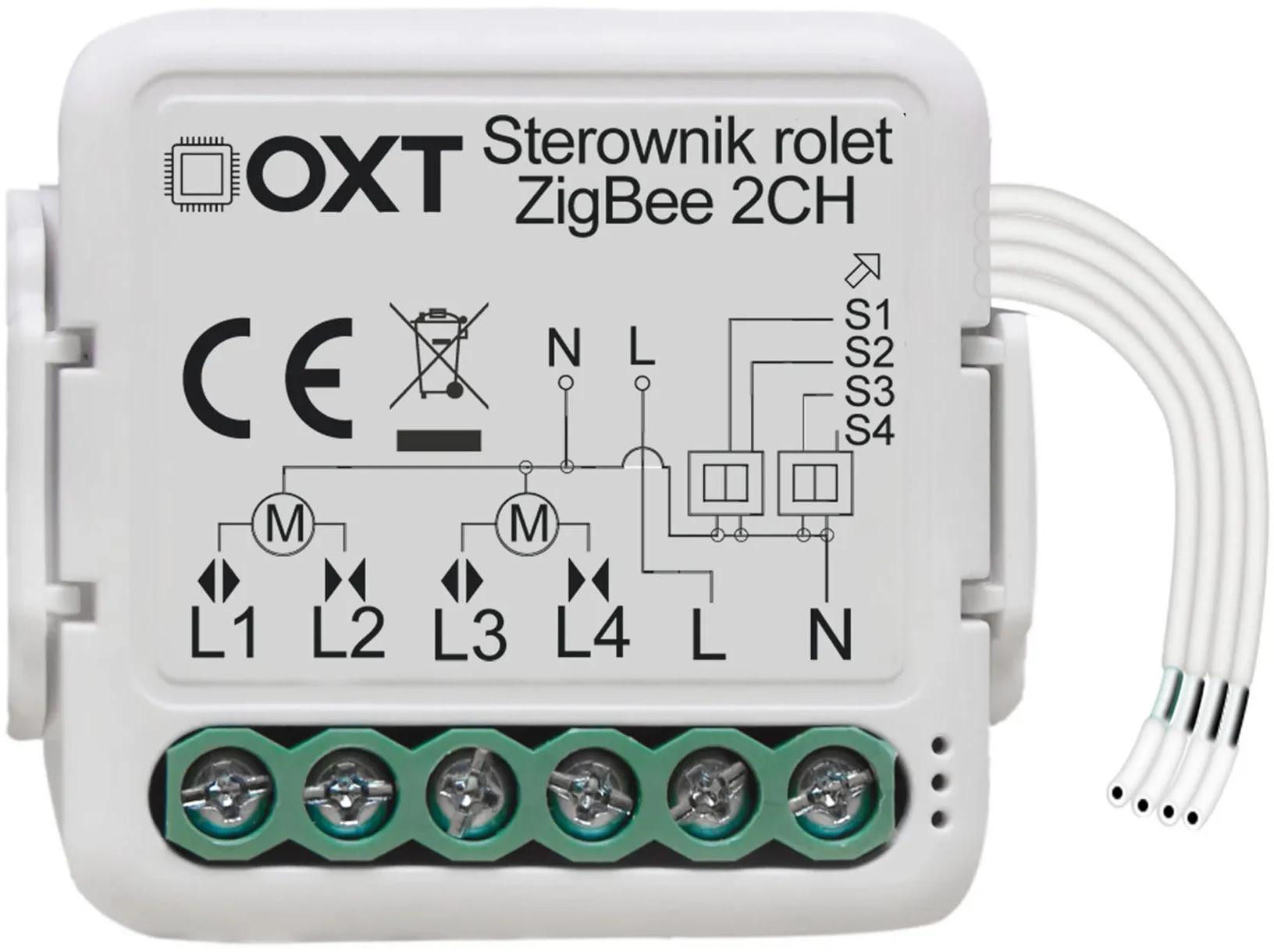 Modul OXT MINI ovládač 2 rolety ZigBee Tuya T268