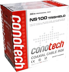 Kábel Koaxiálny NS100 Trishield Pull Box- 1m