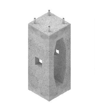 Fundament prefabrykowany ATS FP2 pod stĺp ATS