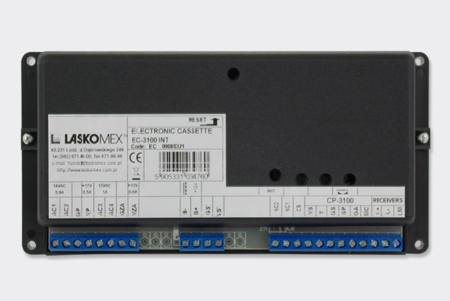 Laskomex Kazeta elektroniki EC-3100R-2 INT - do systému obsługującego 8 vchodov głównych