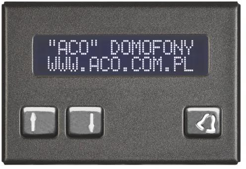 ACO CDN-230E ST Elektronický spis pre nájomníkov oceľ