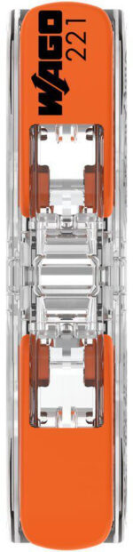 Rýchlospojka priechodná univerzálna Linka/Drôt 2x 0,2-4mm2 WAGO 221-2411 (Balenie 60 ks) – Obrázok 3