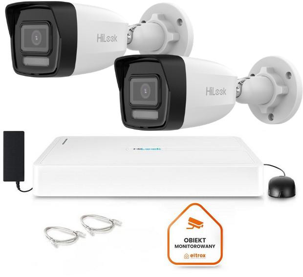 Sada do monitoringu HiLook 2 kamery IP IPCAM-B8-30DL/A s diskom 1TB