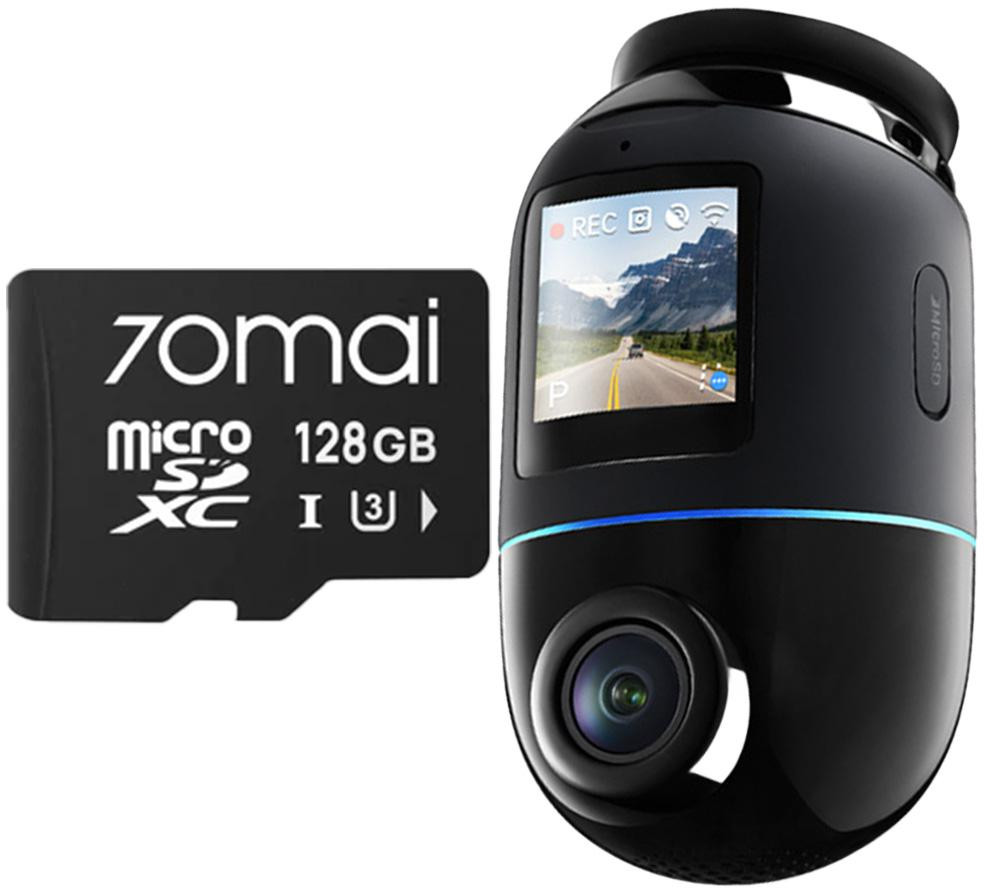 Videorekordér 70mai X800 Omni 4K/GPS/WIFI čierny + karta SD 70mai 128GB