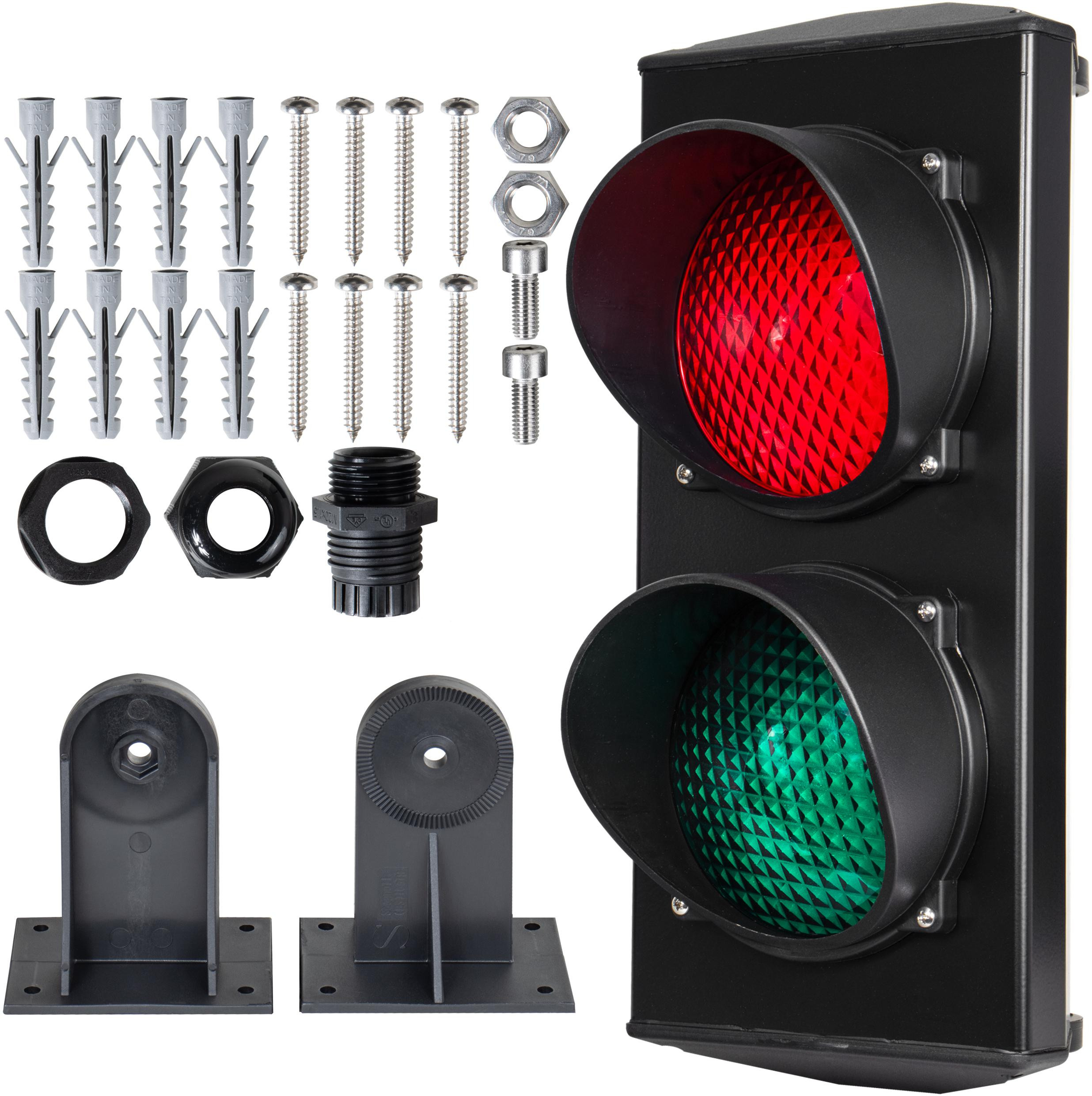 826b3310932ec0119aa030e9dd66c274_original-1 Semafor CAME PL0583 (2-komorowy: czerwone-zielone) 24V LED (001PL0583) – Obrázok 1