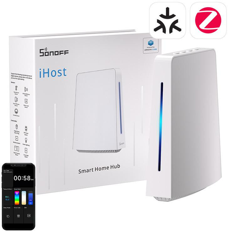 Ústredňa Wi-Fi, ZigBee Sonoff iHost Smart Home Hub AIBridge-26, 4GB RAM