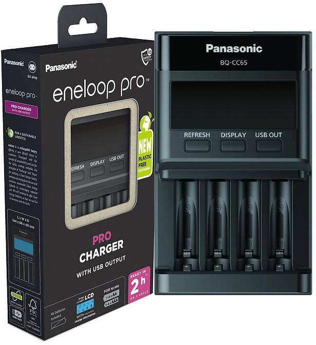 Nabíjačka do akumulátorov Ni-MH Panasonic Eneloop BQ-CC65 EKO