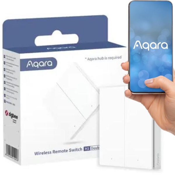 Prepínač dvojitý bezdrôtový WRS-R02 Aqara