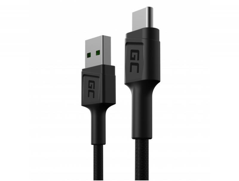 Kábel USB-A / USB-C Green Cell Powerstream 30cm ULTRA Charge Quick Charge 3.0 KABGC25
