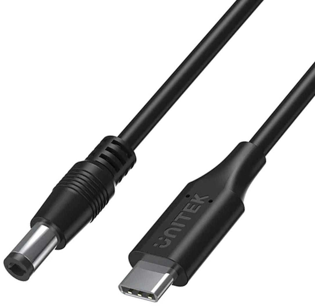 Unitek Kábel napájací do notebooku 65W USB-C - DC5,5mm