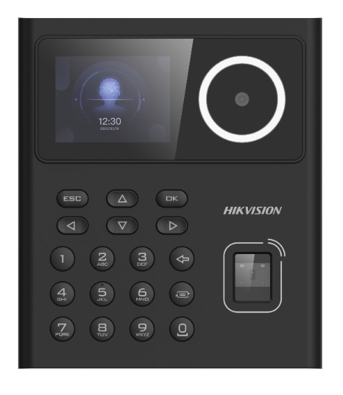 Terminál Z Identifikáciou Tváre I Linii Odtlačkov Hikvision DS-K1T320MFWX