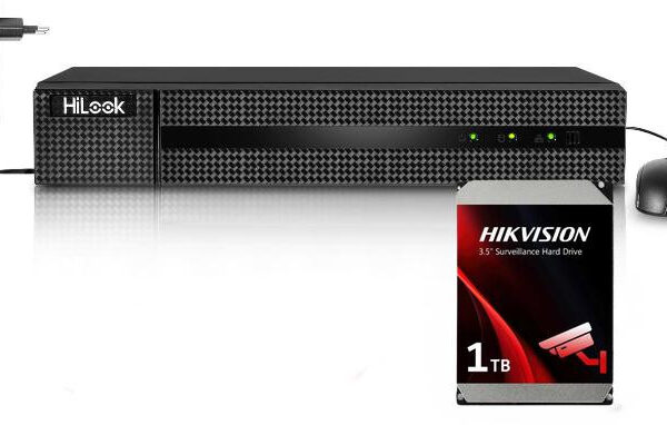 Rekordér 5v1 HiLook 4 kanálový 5MP DVR-4CH-5MP s diskom 1TB
