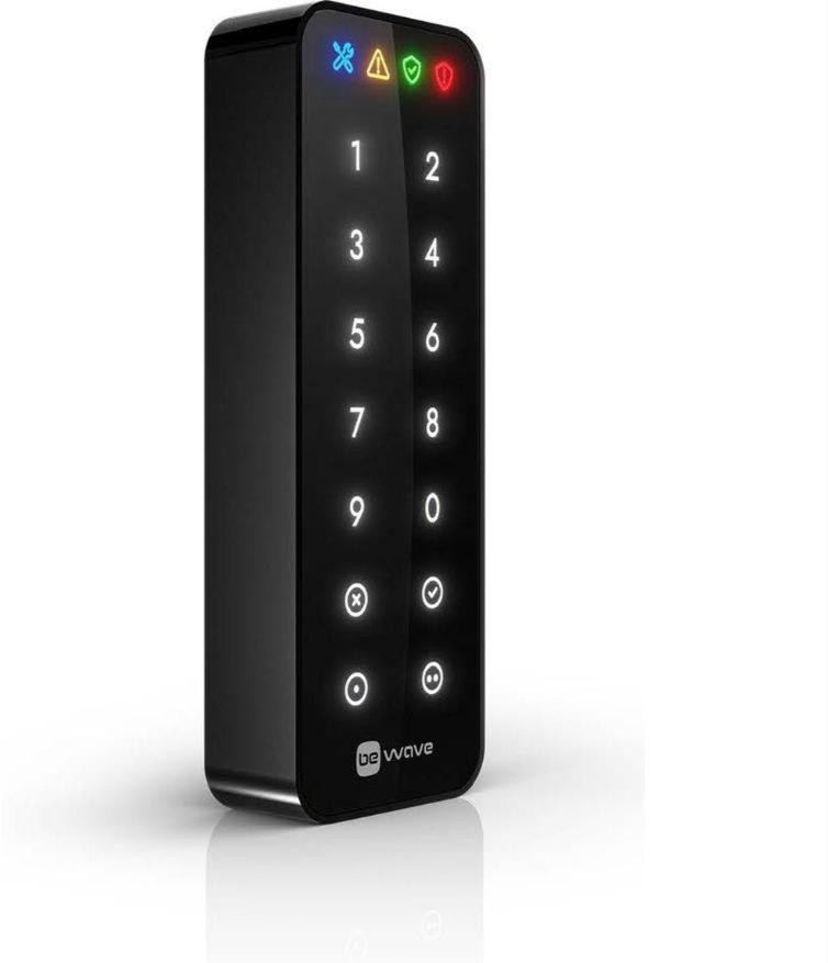 BE WAVE Bezdrôtová klávesnica dotyková (čierna typ zariadenia AKP-200-B) Smart Keypad B (AKP-200-